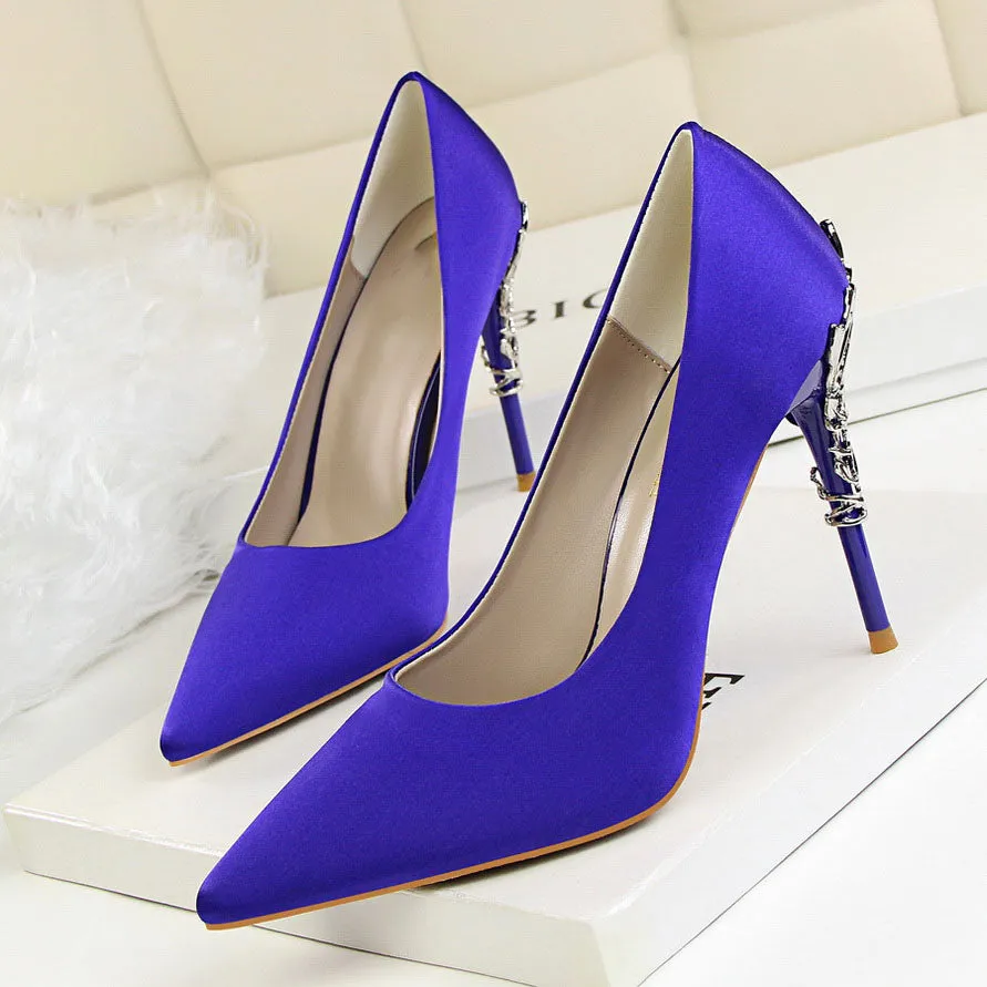 Sexy Pumps Gold Silver Thin Heel High Heel Shoes