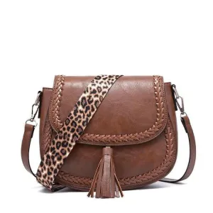 Stylish Vegan Leather Saddle Bag - The JOELLE by Nichole Collection