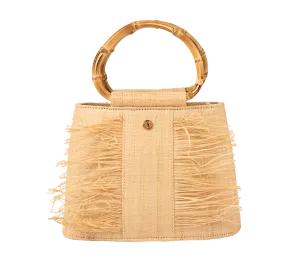 Tinos Natural Straw Mini Tote