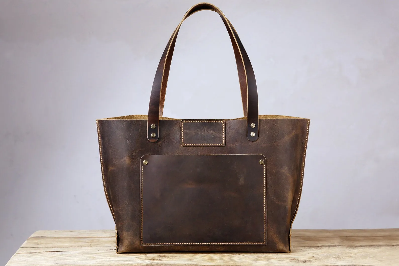 Vintage leather extra large tote bags