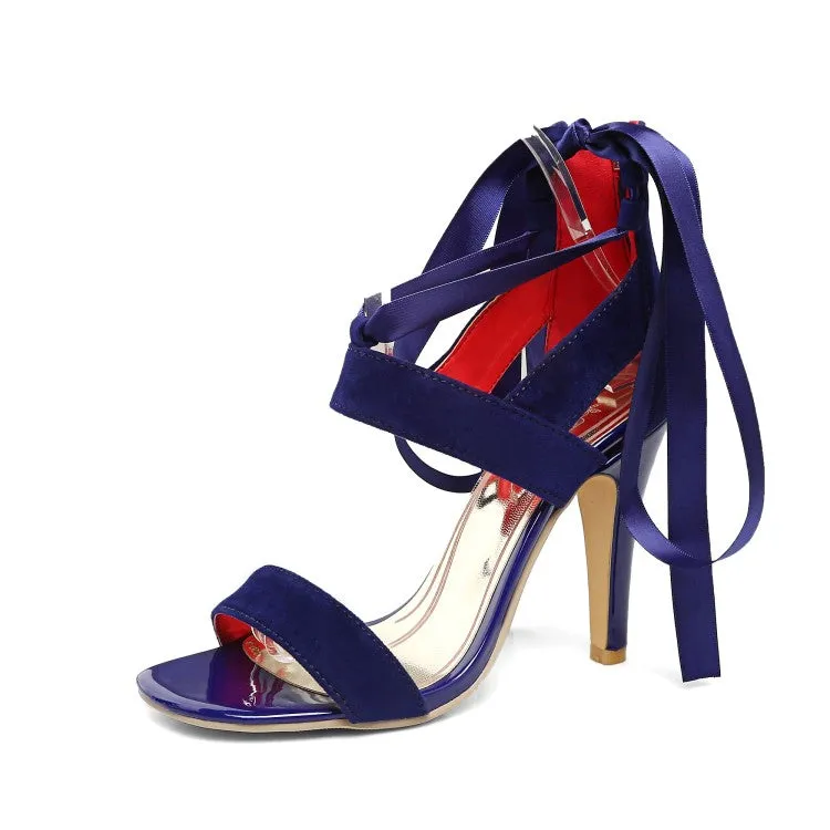 Women's Tied Strap Stiletto Heels Sandals