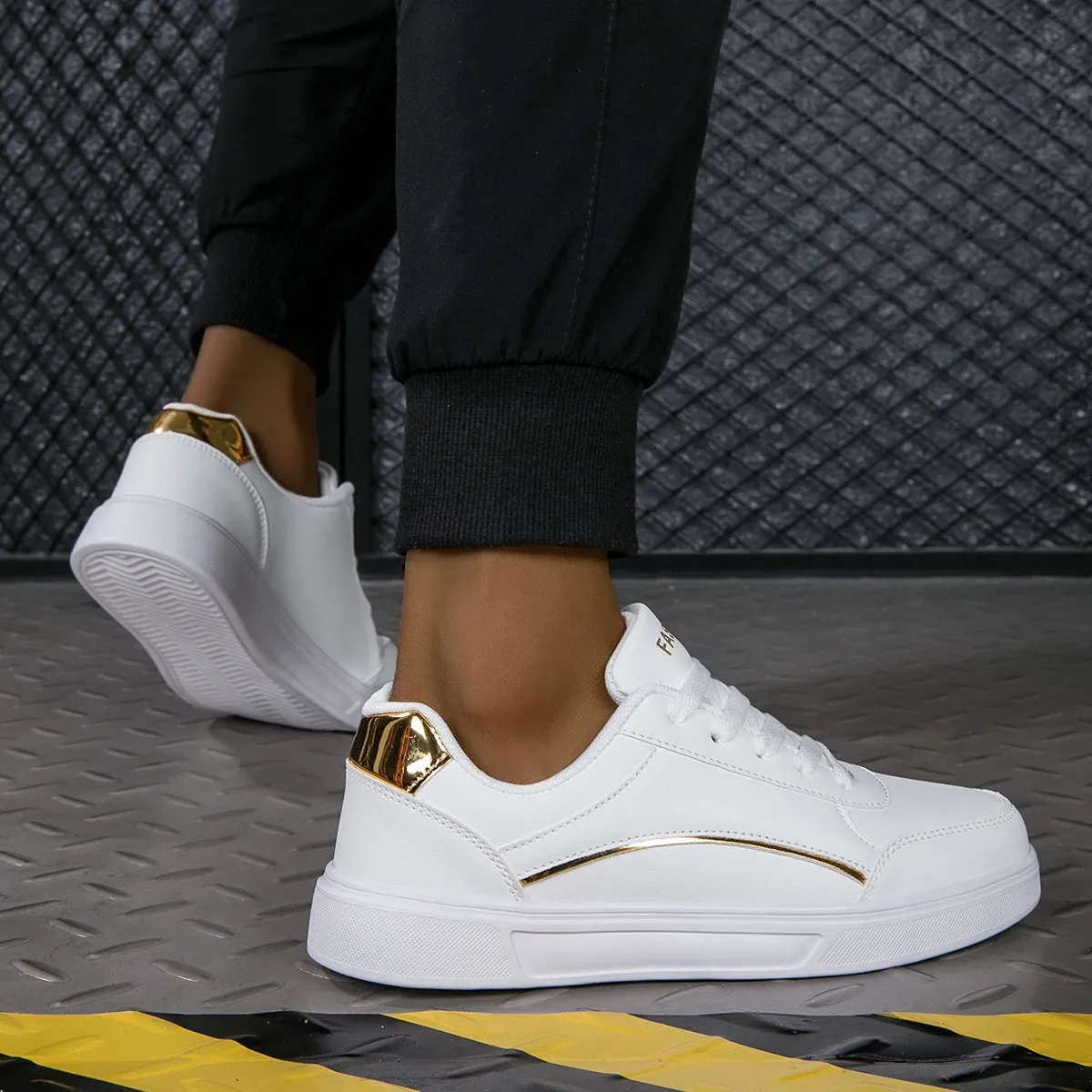 YRZL White Shoes Casual Shoes for Men Comfortable White Sneakers Lightweight Walking Women Shoes Tenis Masculino Plus Size 36-45