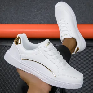 YRZL White Shoes Casual Shoes for Men Comfortable White Sneakers Lightweight Walking Women Shoes Tenis Masculino Plus Size 36-45