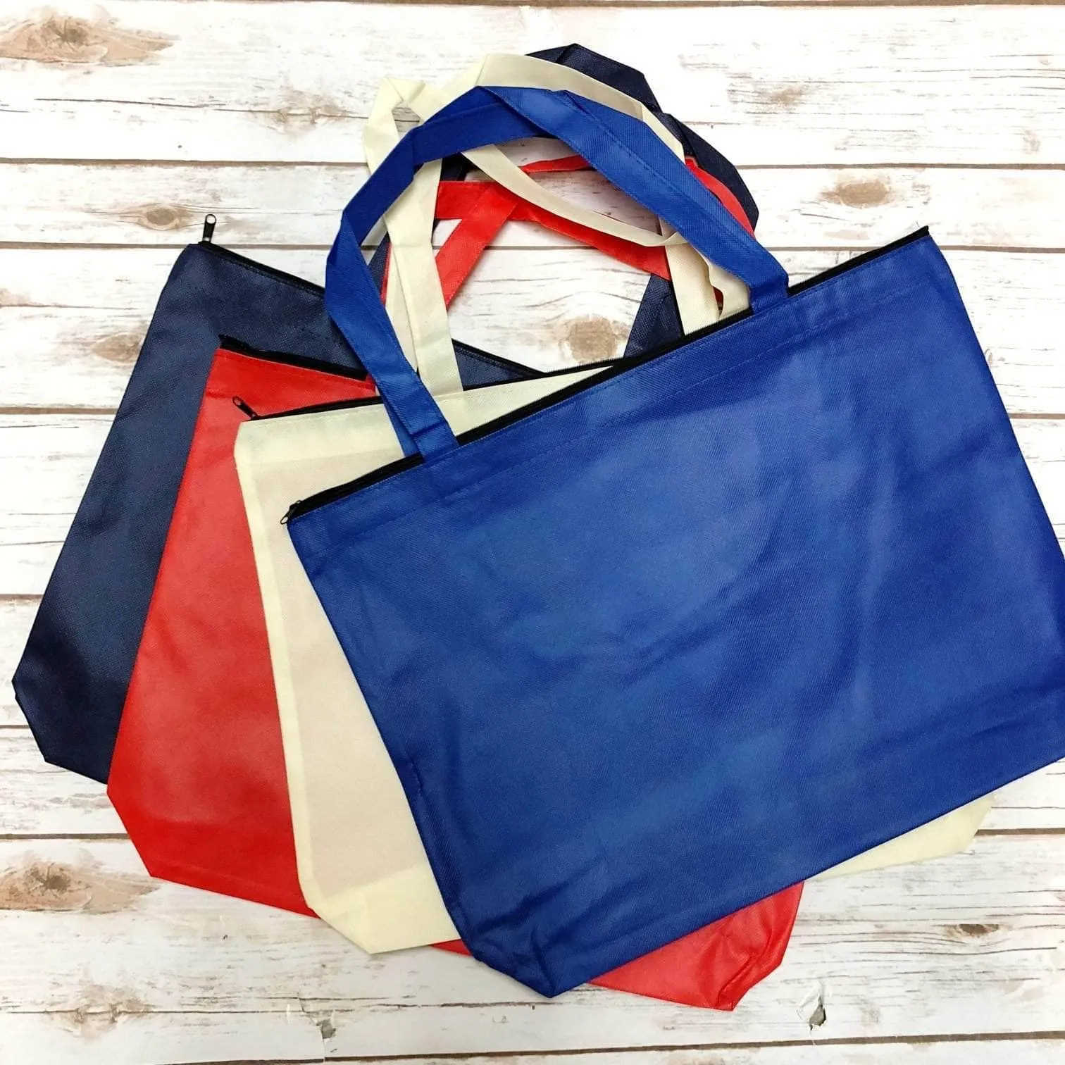 Zippered Promo Convention Tote Bag with Gusset - GN26